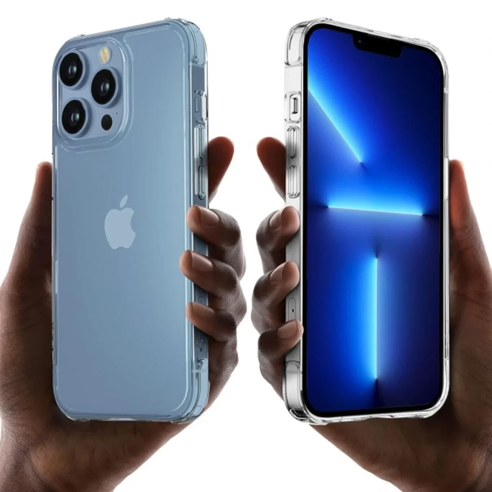 iPhone 13 Pro Slim Clear Case - Military Grade Protective Bumper - Not Yellowing - Picture 5 of 8